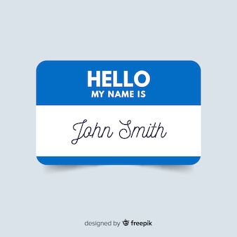 Detail Vector Name Tag Nomer 46