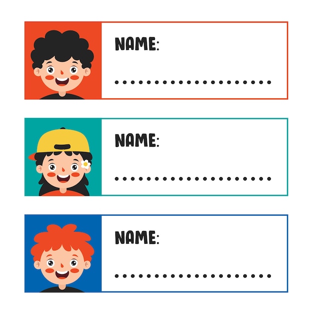 Detail Vector Name Tag Nomer 47