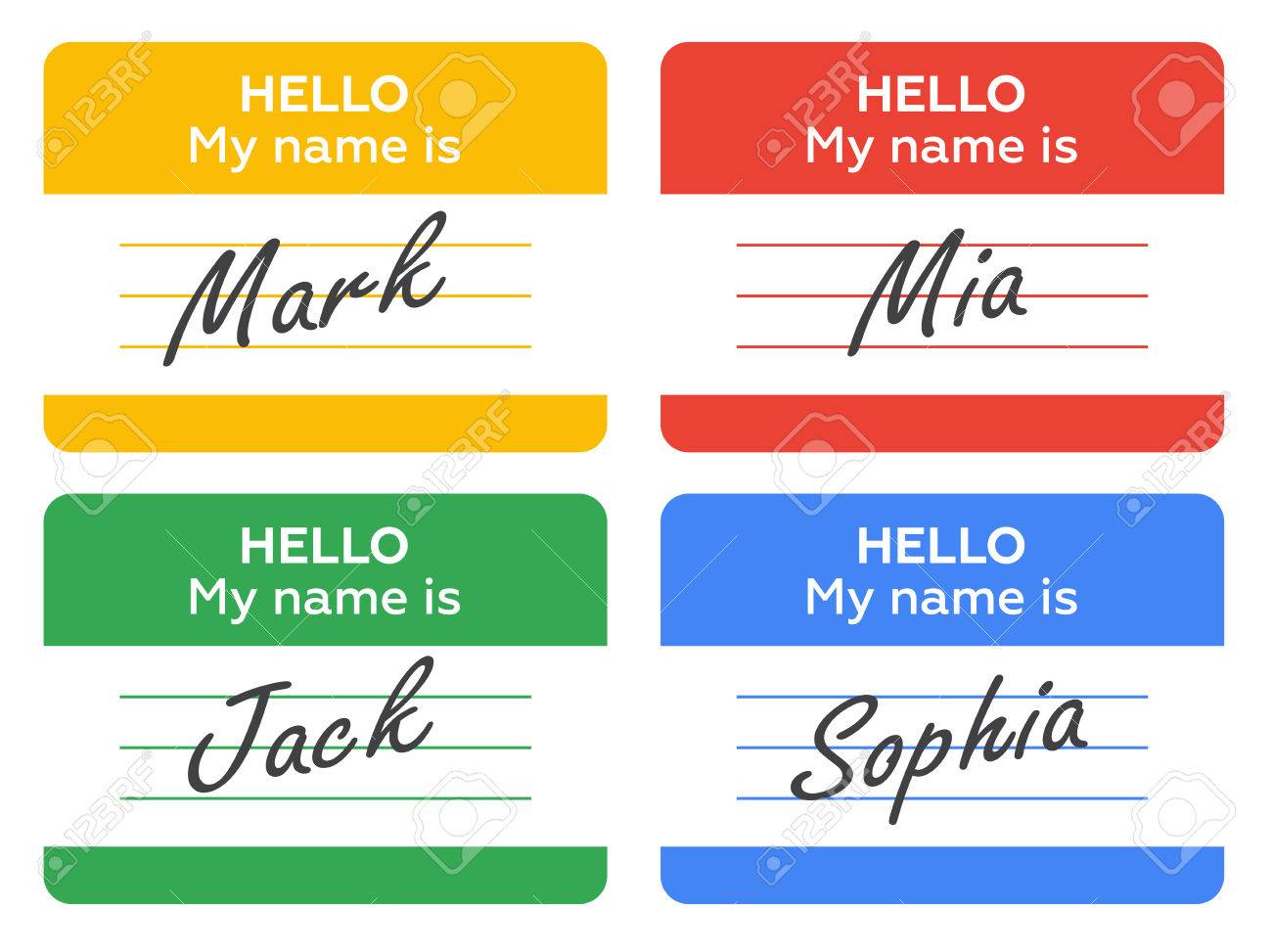 Detail Vector Name Tag Nomer 58