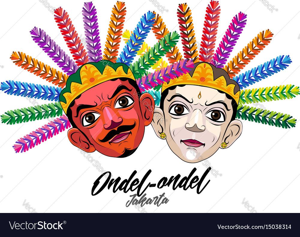 Detail Vector Ondel Ondel Nomer 4