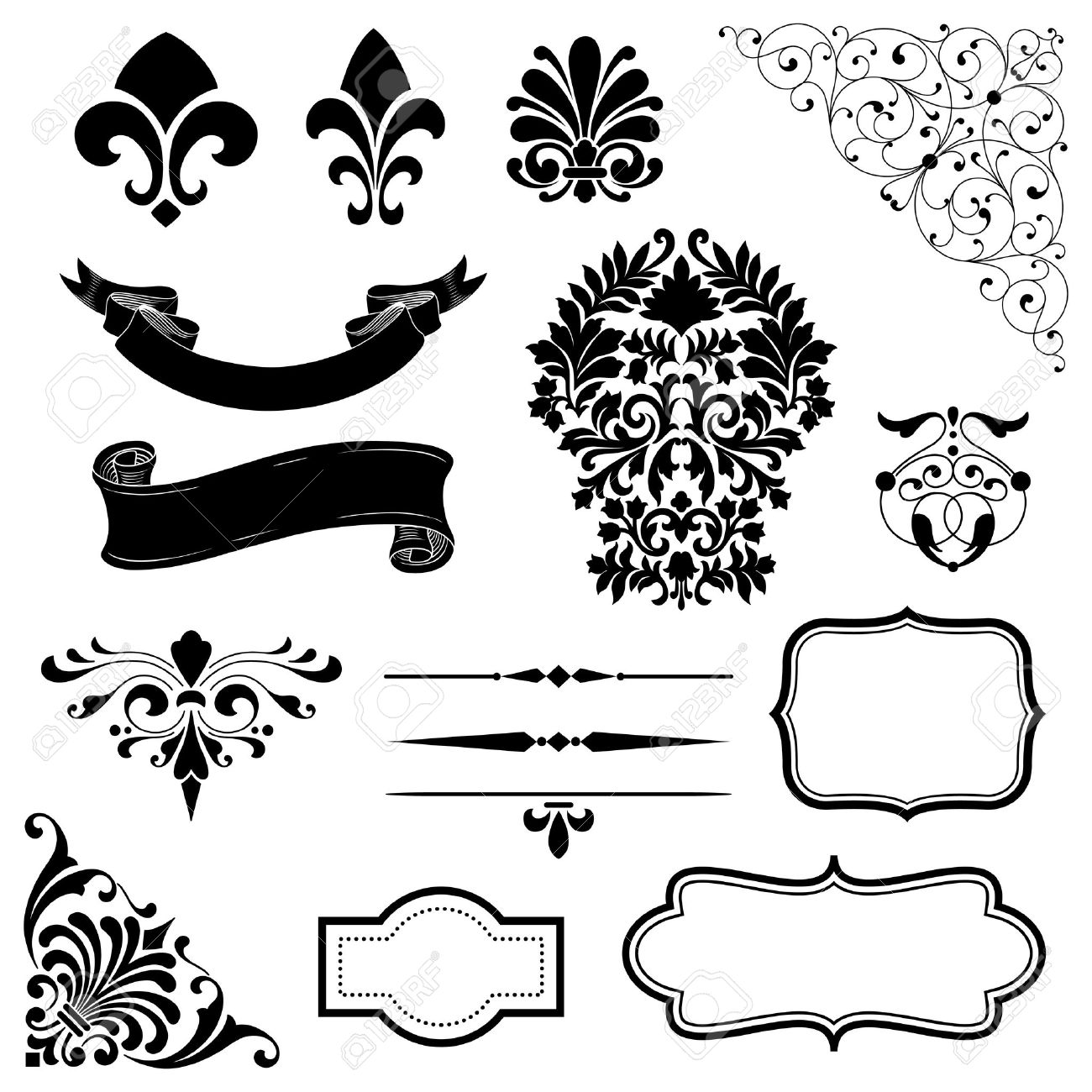 Detail Vector Ornaments Nomer 21