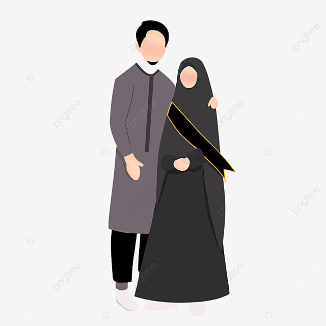 Detail Vector Pasangan Muslim Nomer 12