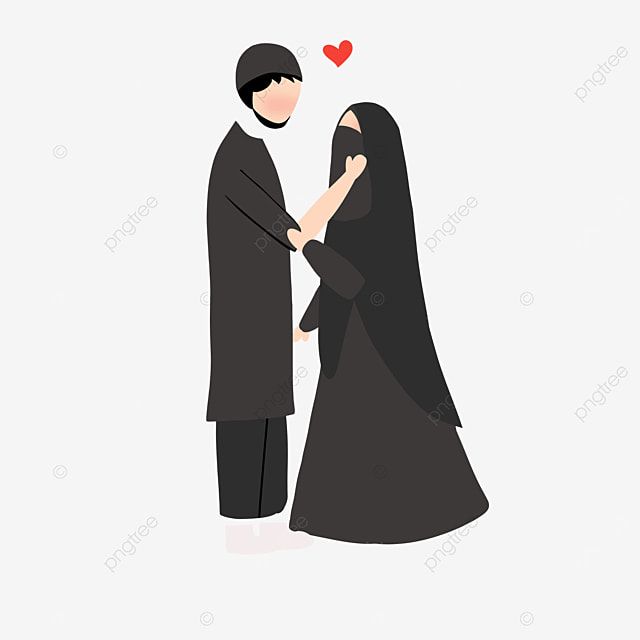 Detail Vector Pasangan Muslim Nomer 3