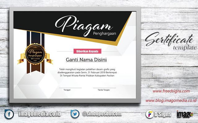 Detail Vector Piagam Penghargaan Cdr Nomer 12