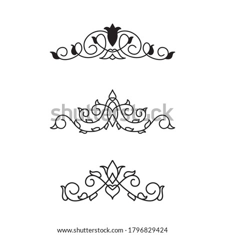 Detail Vector Pojok Nomer 12
