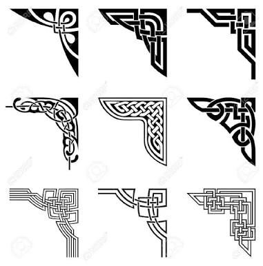 Detail Vector Pojok Nomer 13