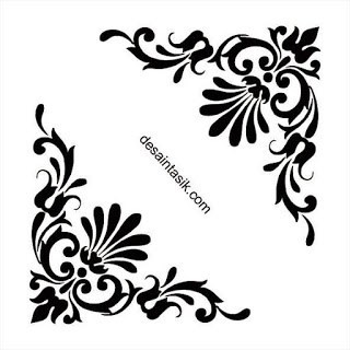 Detail Vector Pojok Nomer 5