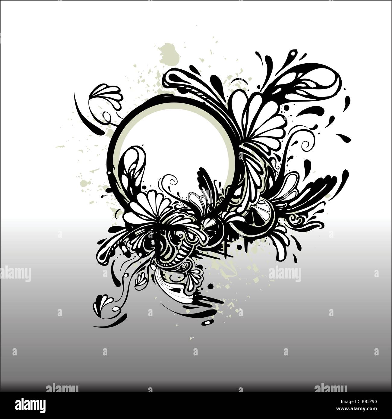 Detail Vector Pojok Nomer 50