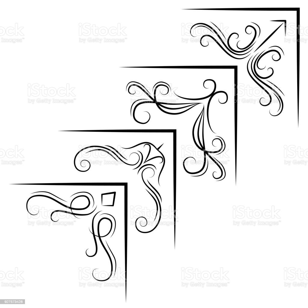 Detail Vector Pojok Nomer 51