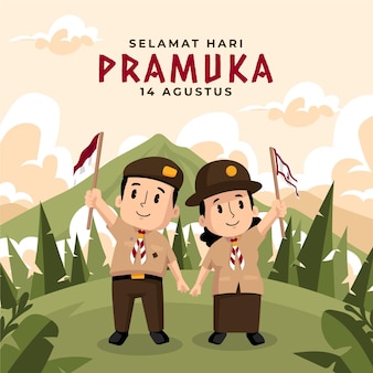 Detail Vector Pramuka Nomer 11