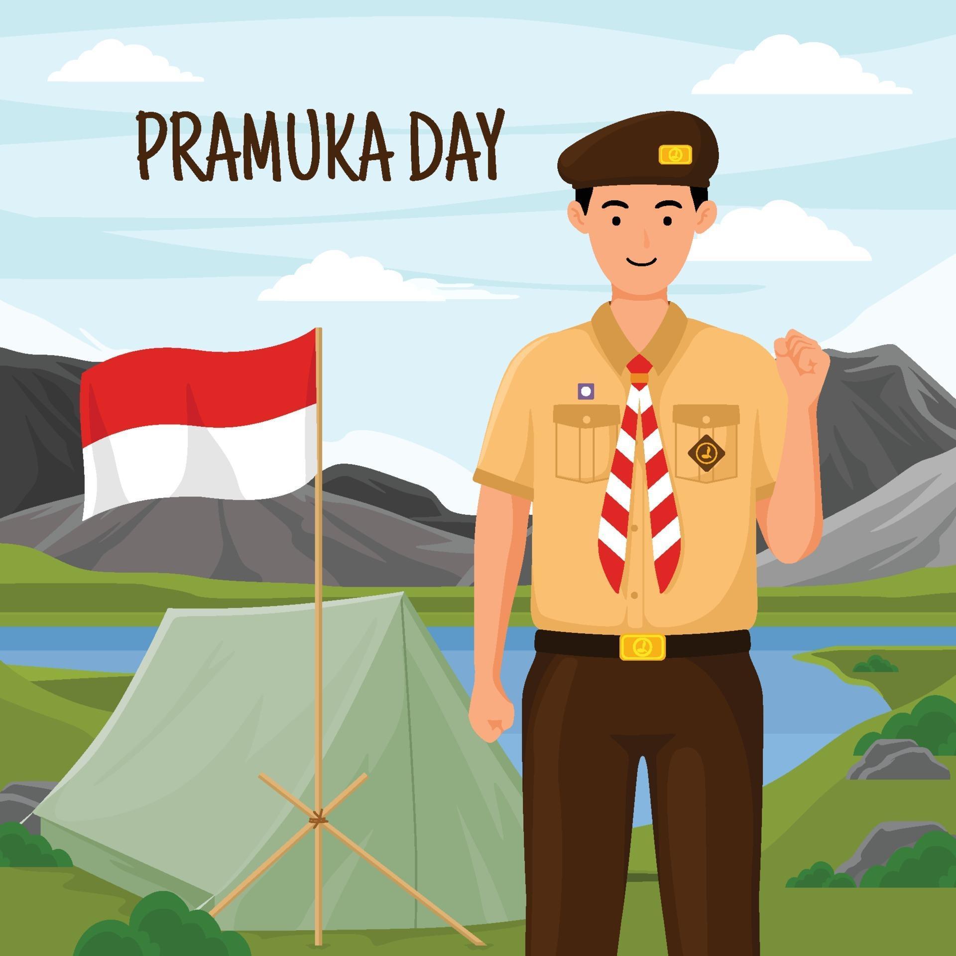 Detail Vector Pramuka Nomer 12