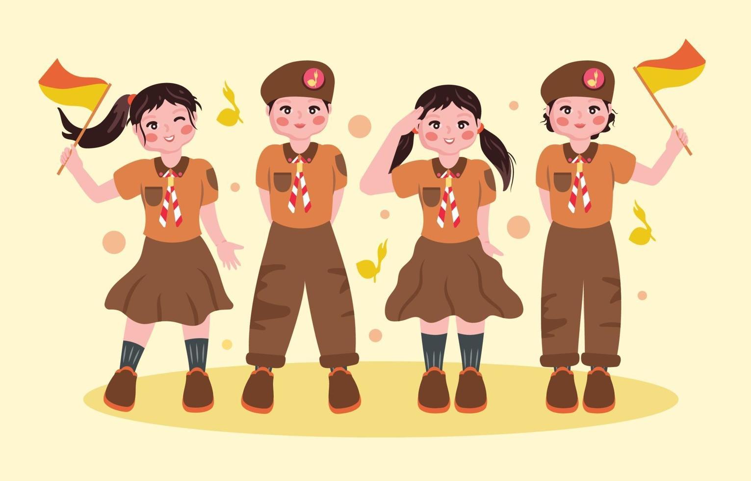 Detail Vector Pramuka Nomer 13