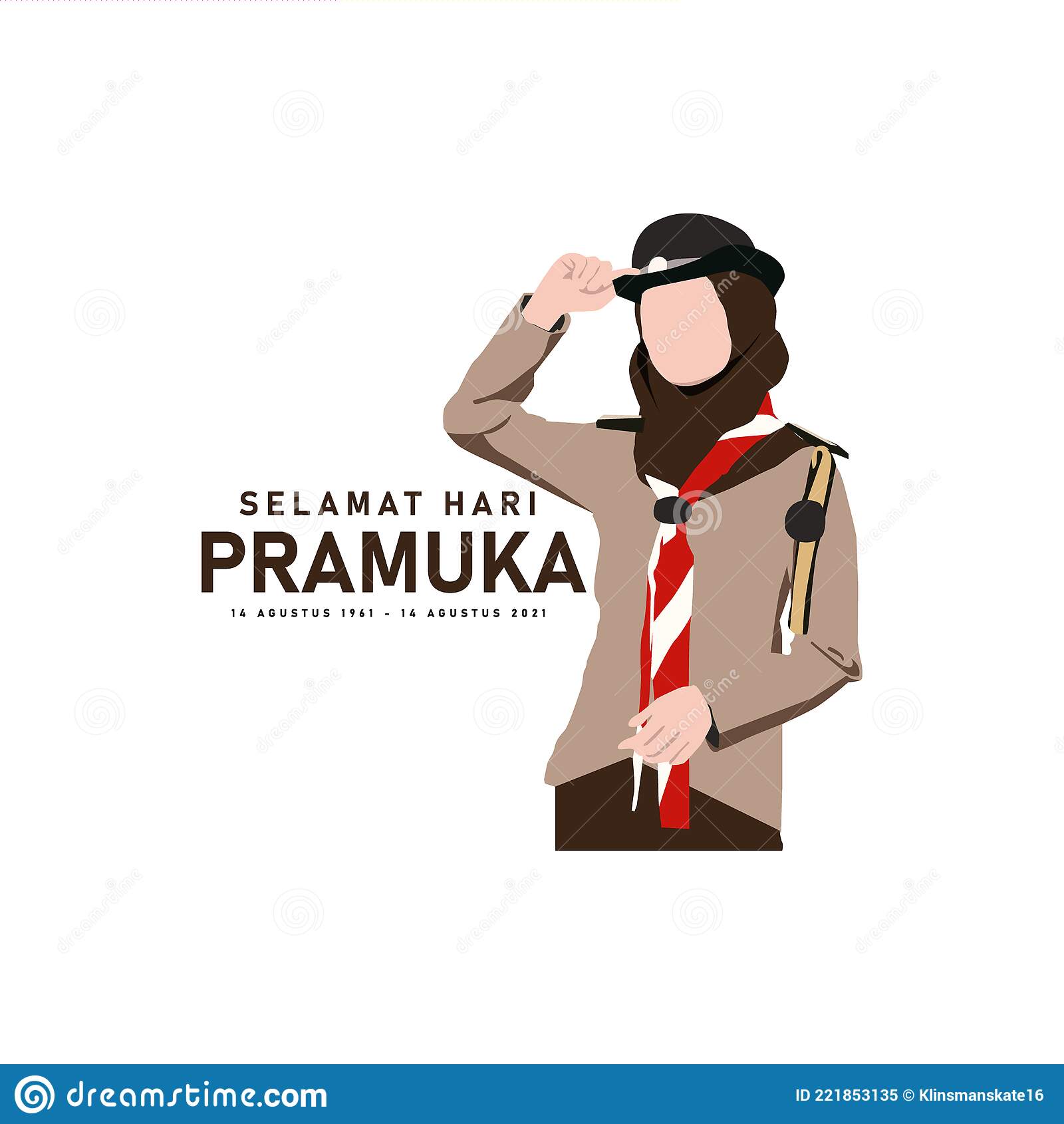 Detail Vector Pramuka Nomer 4