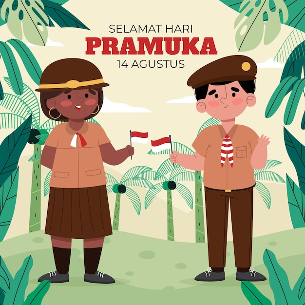 Detail Vector Pramuka Nomer 34