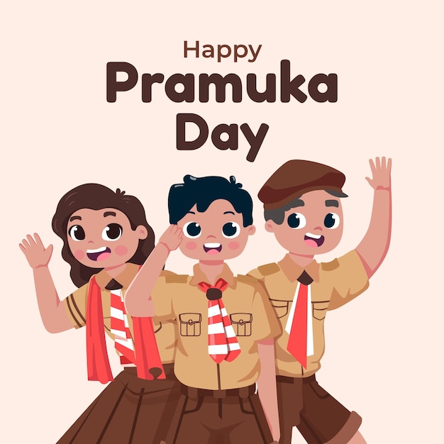Detail Vector Pramuka Nomer 45