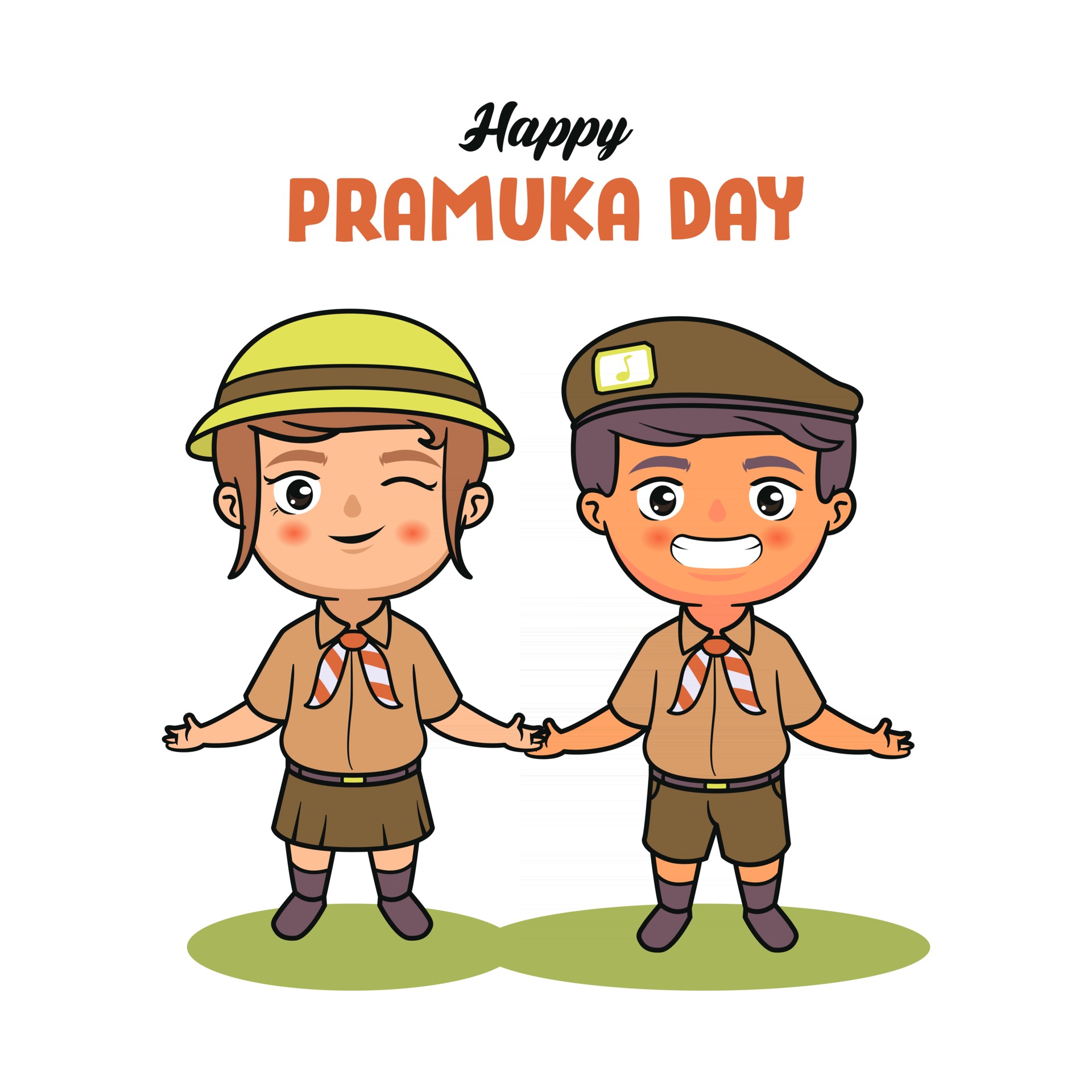 Detail Vector Pramuka Nomer 7