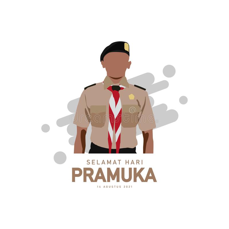 Detail Vector Pramuka Nomer 8