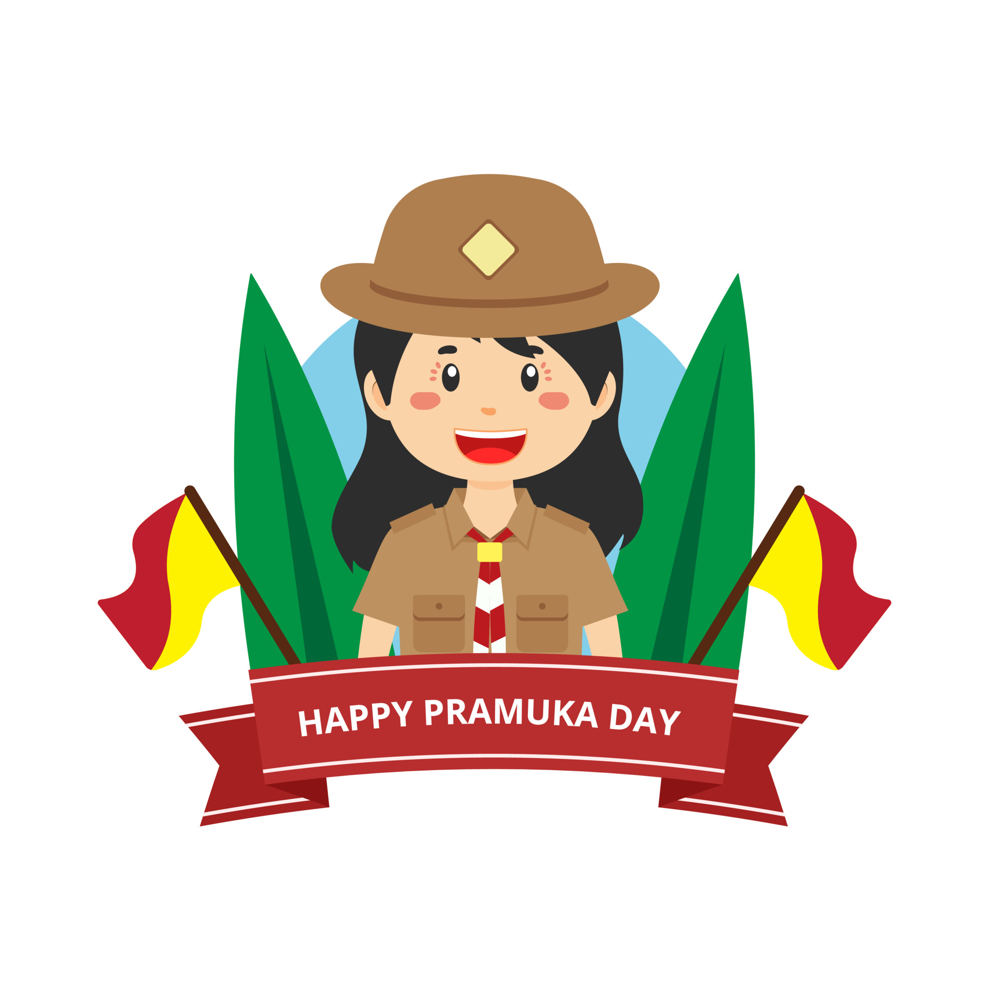 Detail Vector Pramuka Nomer 10