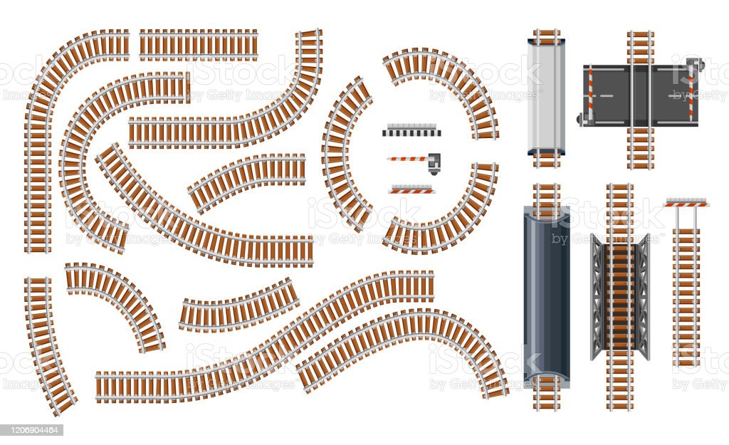 Detail Vector Rel Kereta Api Nomer 38