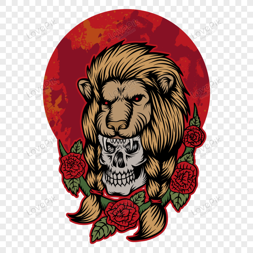 Detail Vector Singa Nomer 15