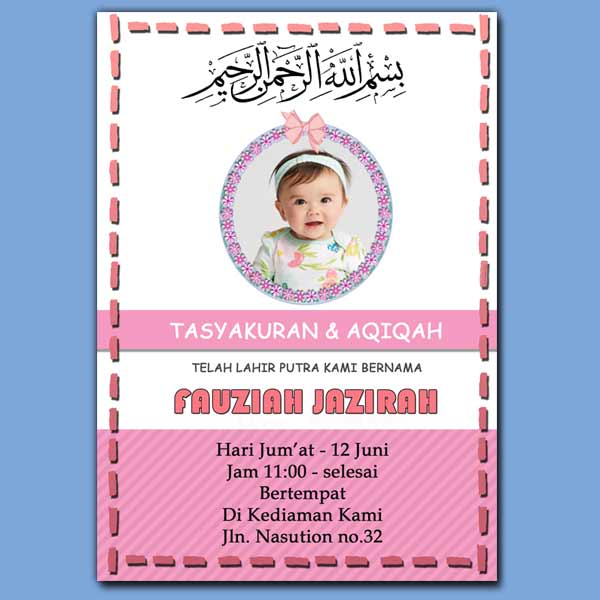 Detail Vector Undangan Aqiqah Corel Draw Nomer 17