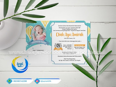 Detail Vector Undangan Aqiqah Corel Draw Nomer 27