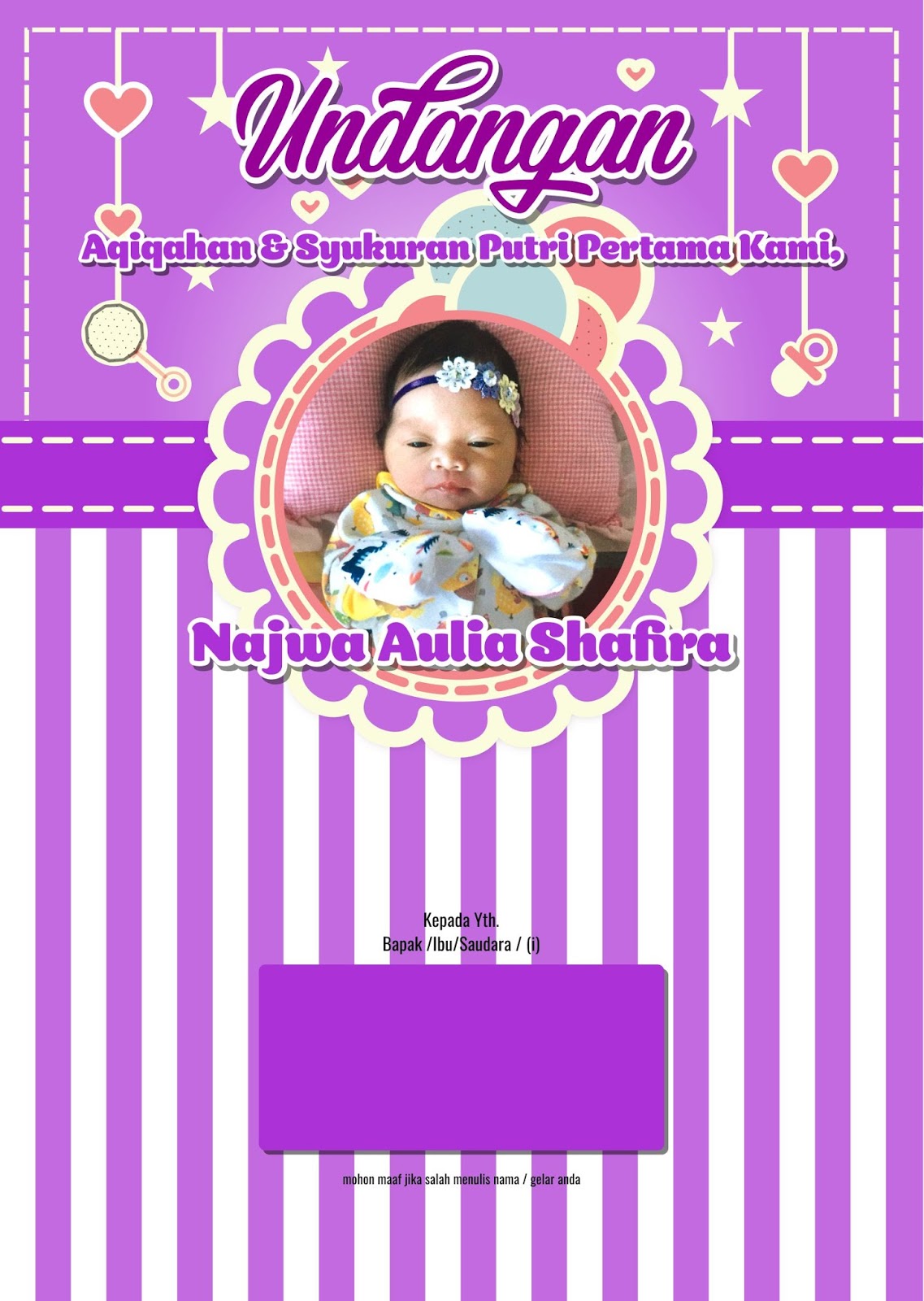 Detail Vector Undangan Aqiqah Corel Draw Nomer 31