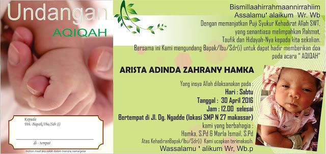 Detail Vector Undangan Aqiqah Corel Draw Nomer 32