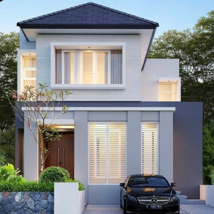 Detail Rumah Dua Lantai Minimalis Nomer 44