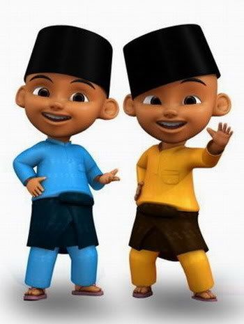 Detail Vector Upin Ipin Nomer 38