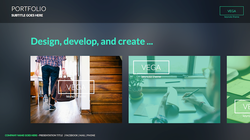 Detail Vega Powerpoint Template Nomer 37