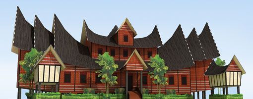 Detail Rumah Gadang Asal Daerah Nomer 41