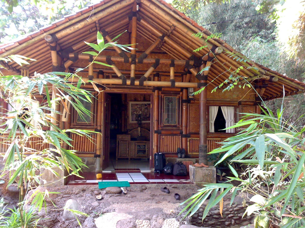 Rumah Gubuk Bambu 54+ Koleksi Gambar
