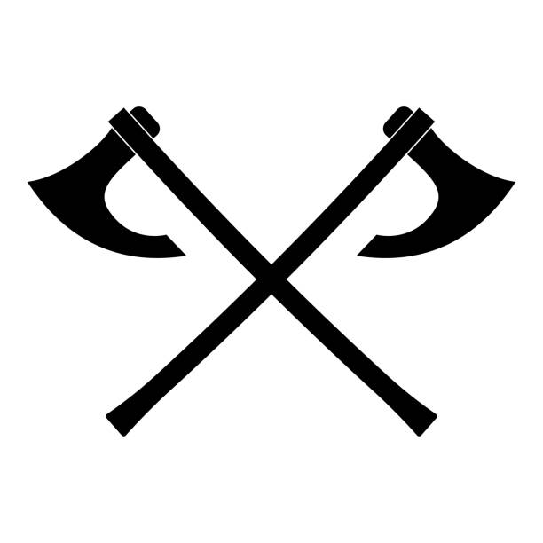 Detail Viking Axe Vector Nomer 20
