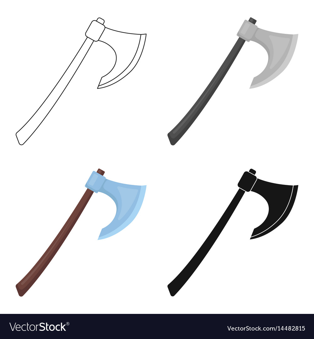 Detail Viking Axe Vector Nomer 27
