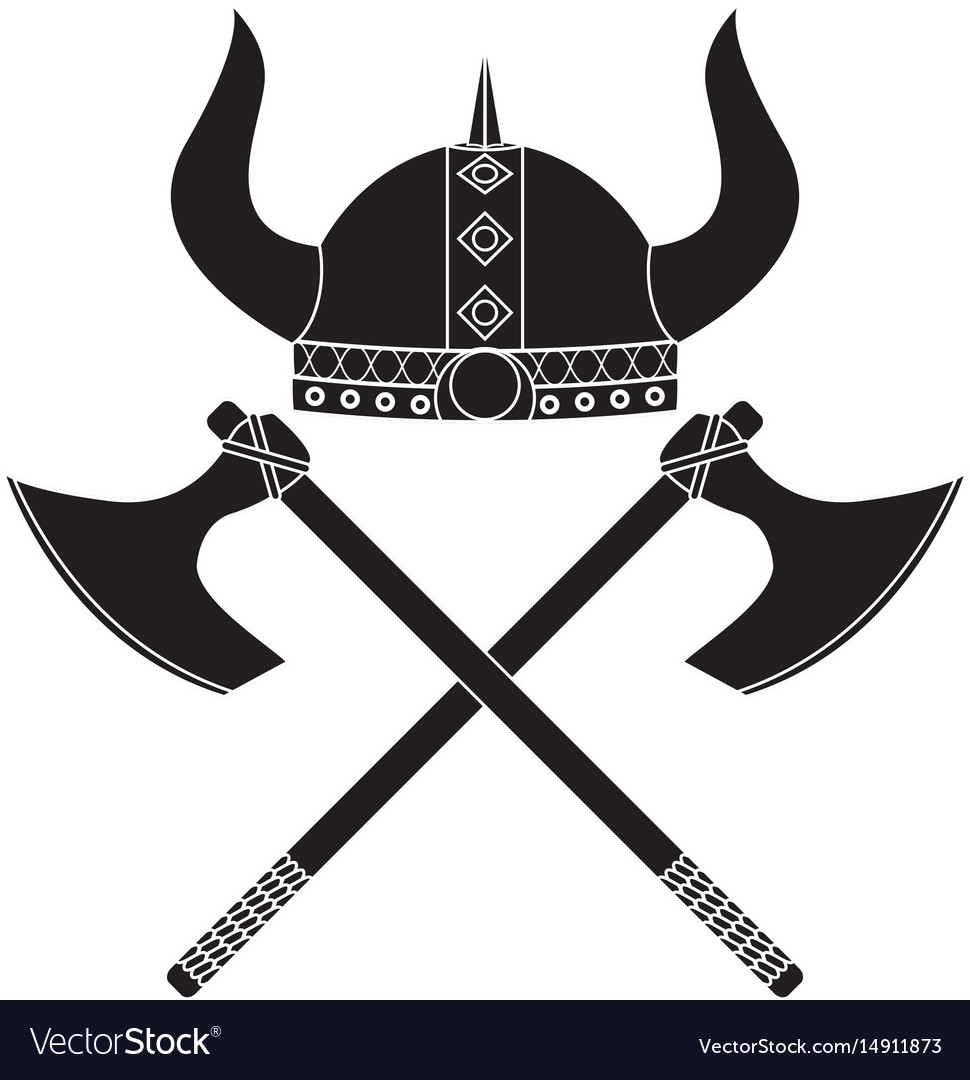 Detail Viking Axe Vector Nomer 33
