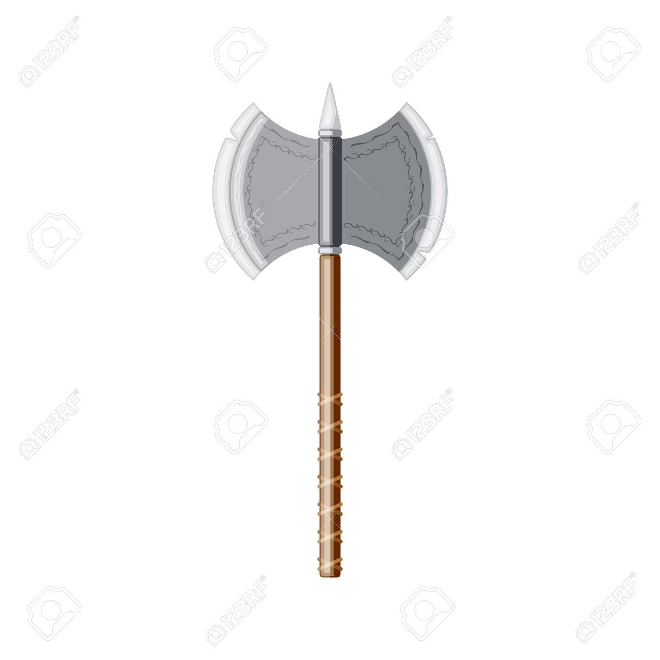 Detail Viking Axe Vector Nomer 34