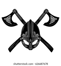 Detail Viking Axe Vector Nomer 37