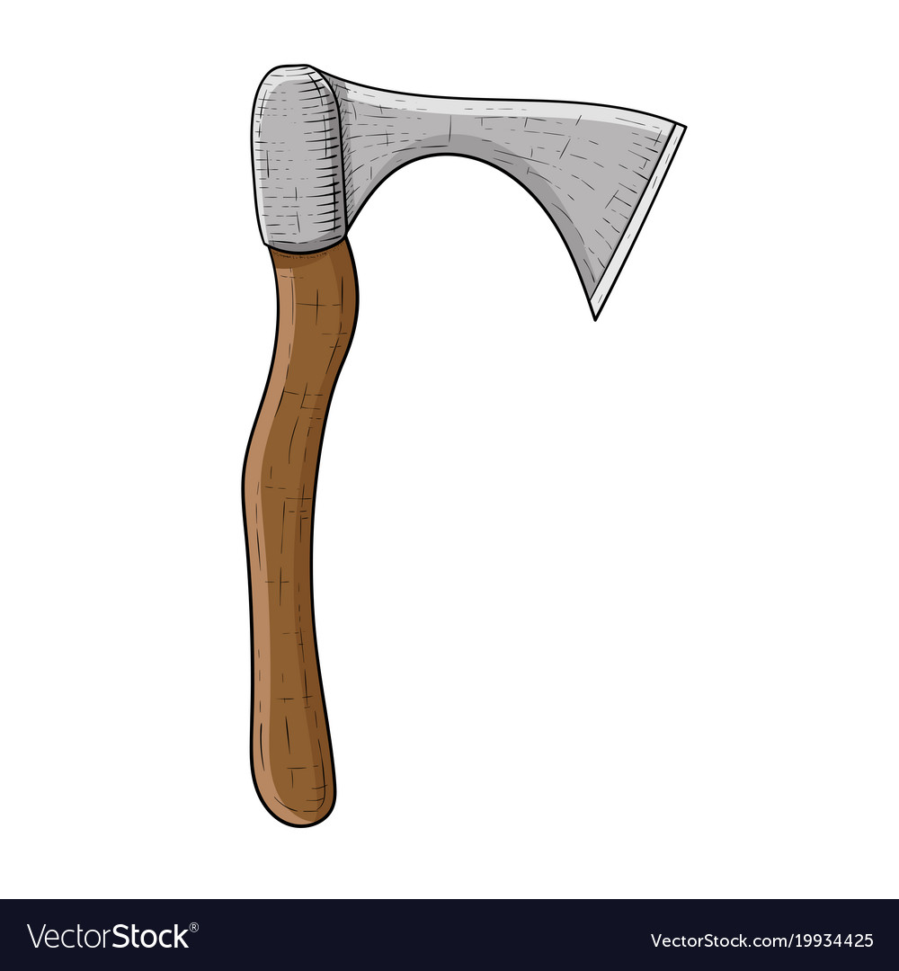 Detail Viking Axe Vector Nomer 45