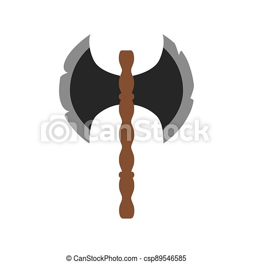 Detail Viking Axe Vector Nomer 52