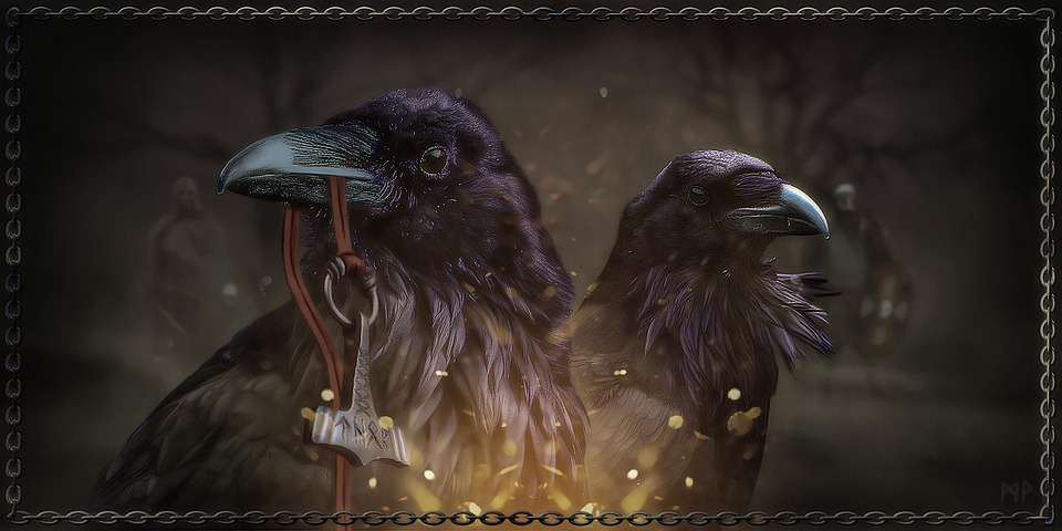 Detail Viking Raven Wallpaper Nomer 47