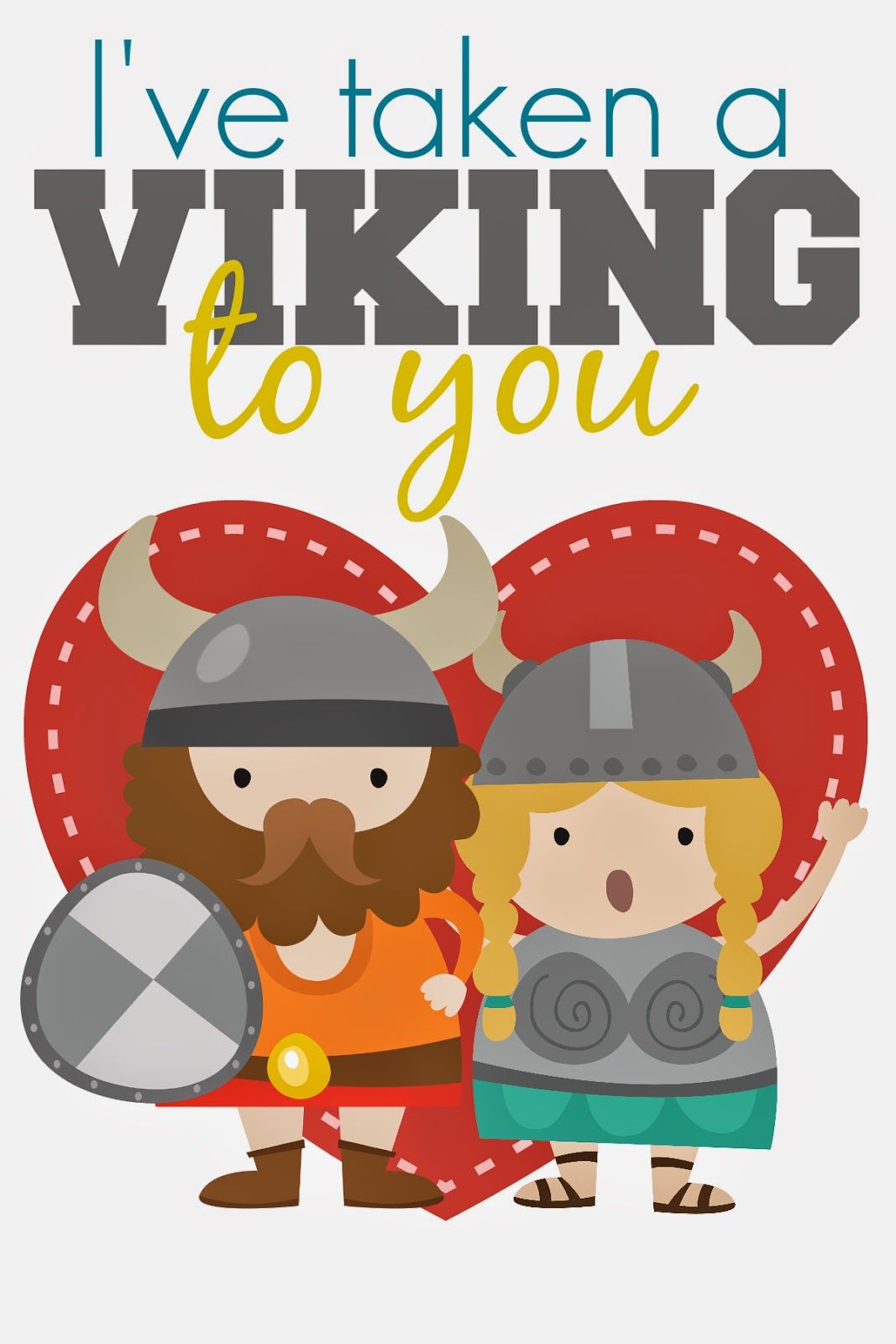 Detail Viking Valentines Card Nomer 3