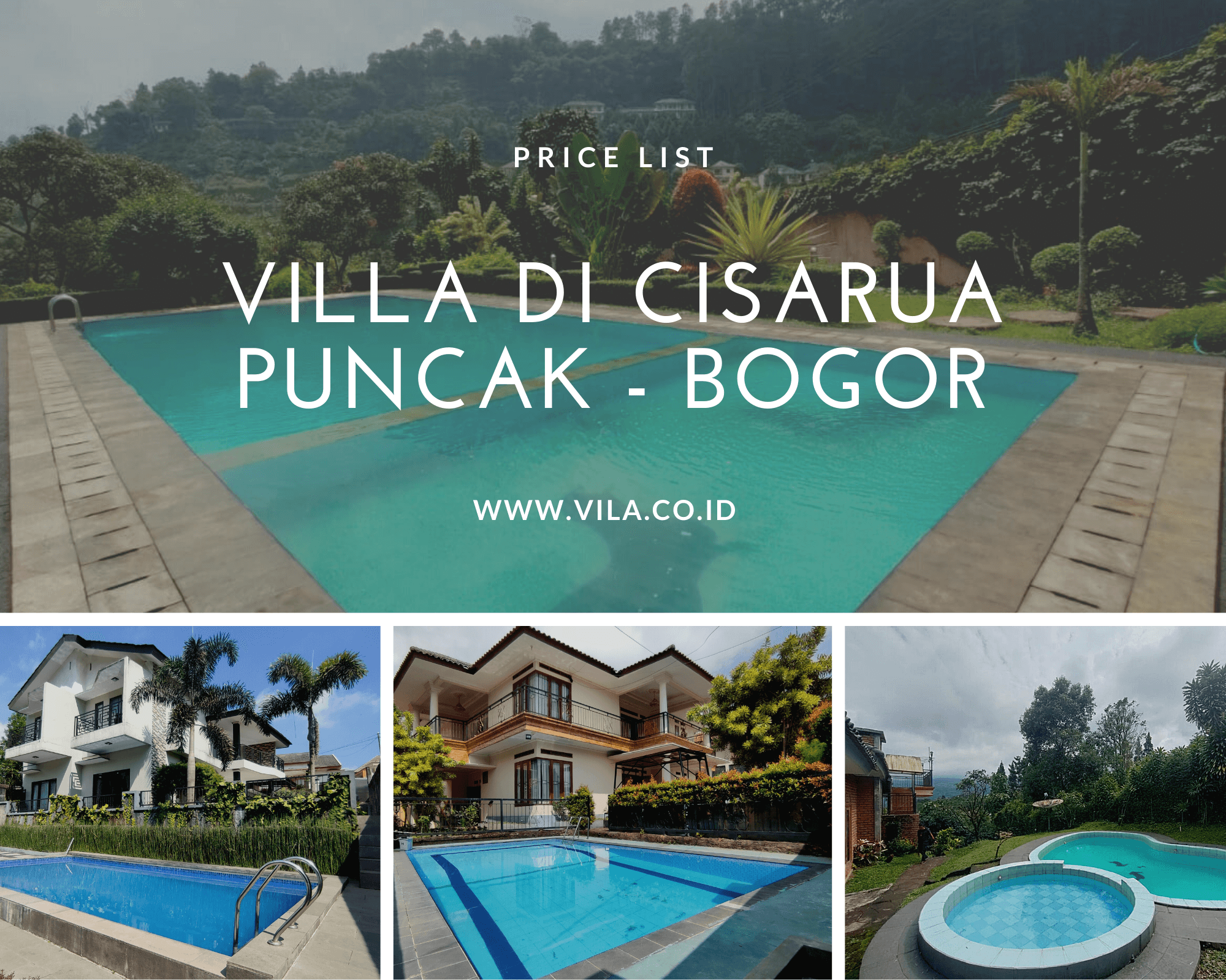 Detail Villa Di Bogor Dengan Pemandangan Indah Nomer 55