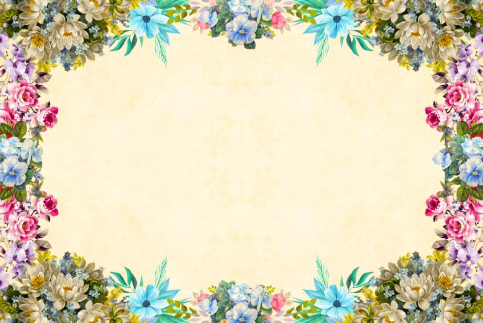 Detail Vintage Background Flower Nomer 57