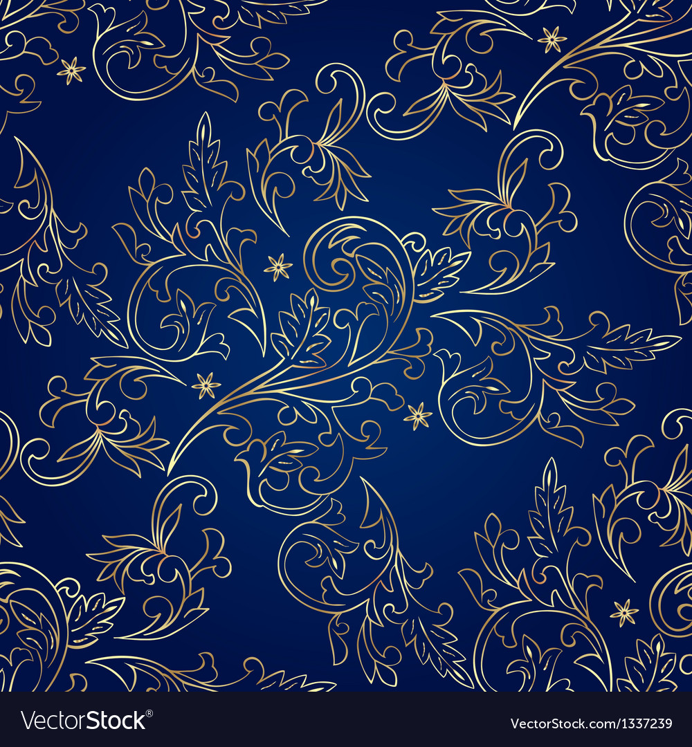 Vintage Background Pattern Blue - KibrisPDR