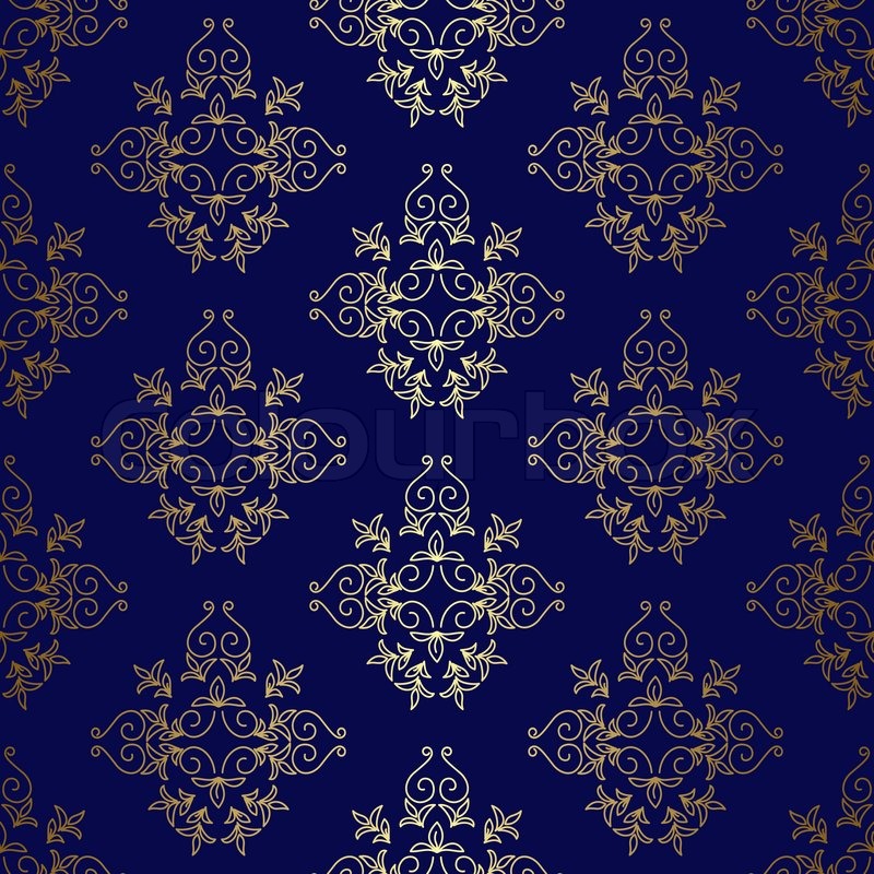 Detail Vintage Background Pattern Blue Nomer 13