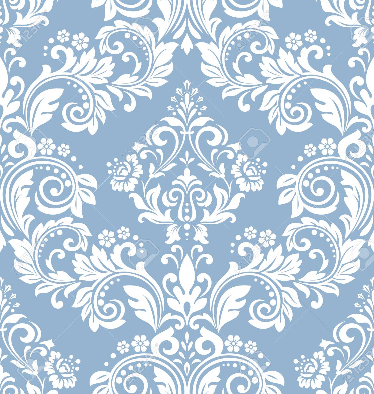 Detail Vintage Background Pattern Blue Nomer 19