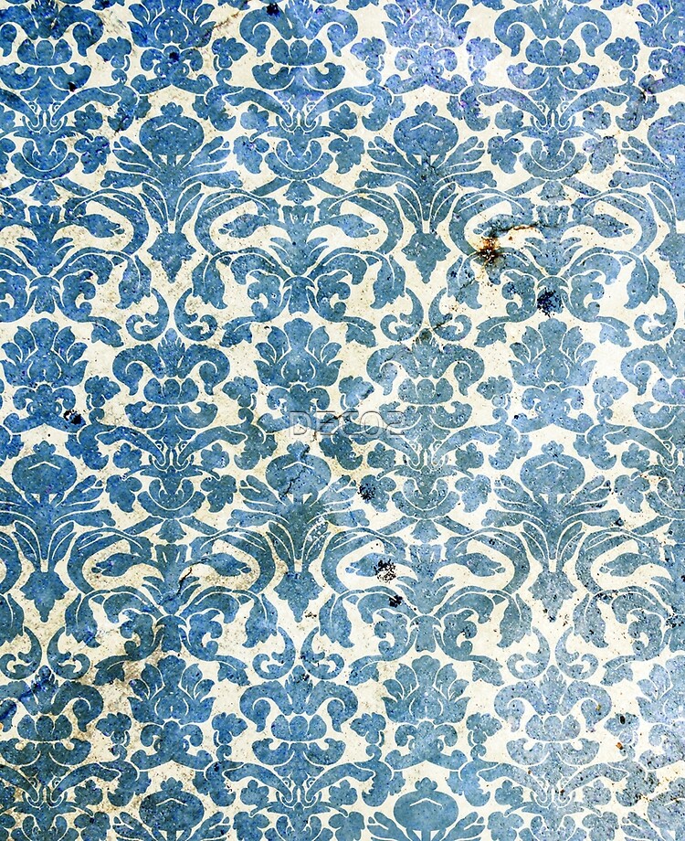 Detail Vintage Background Pattern Blue Nomer 22