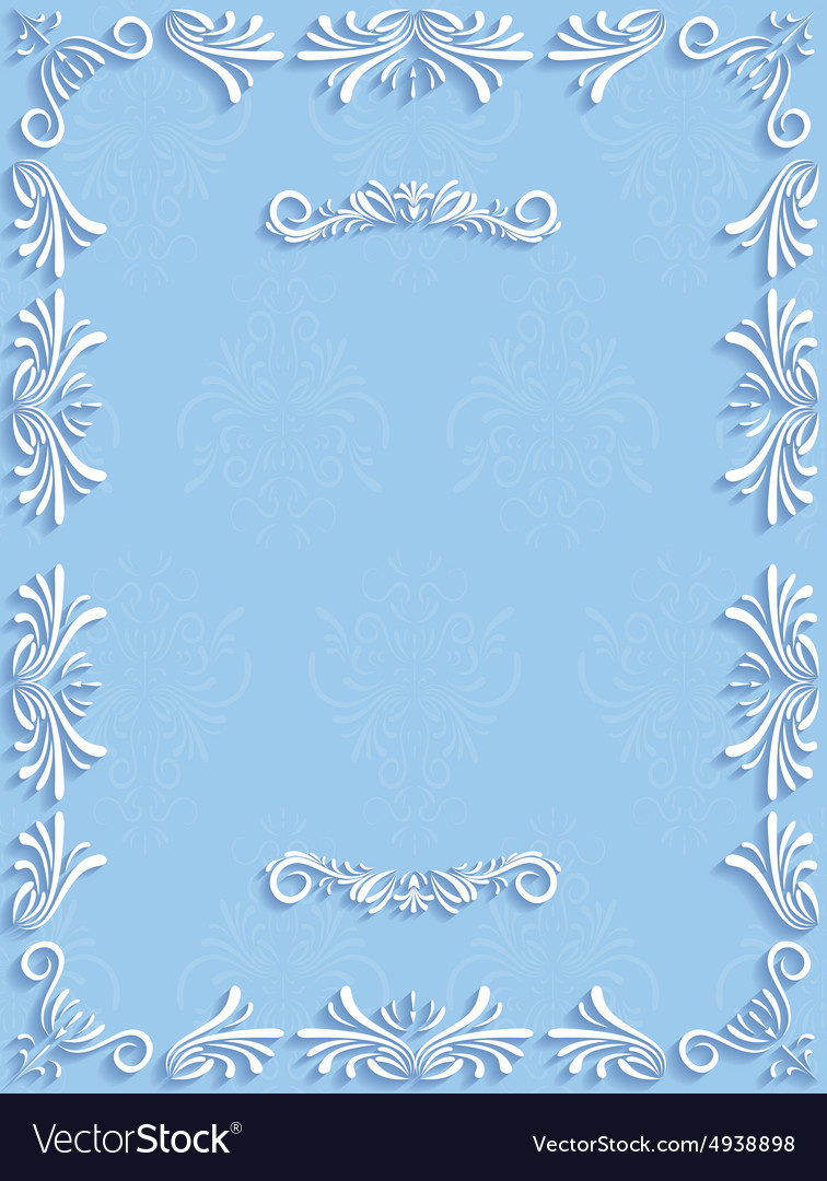 Detail Vintage Background Pattern Blue Nomer 24