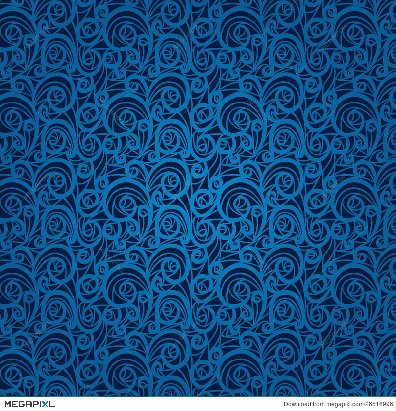 Detail Vintage Background Pattern Blue Nomer 25